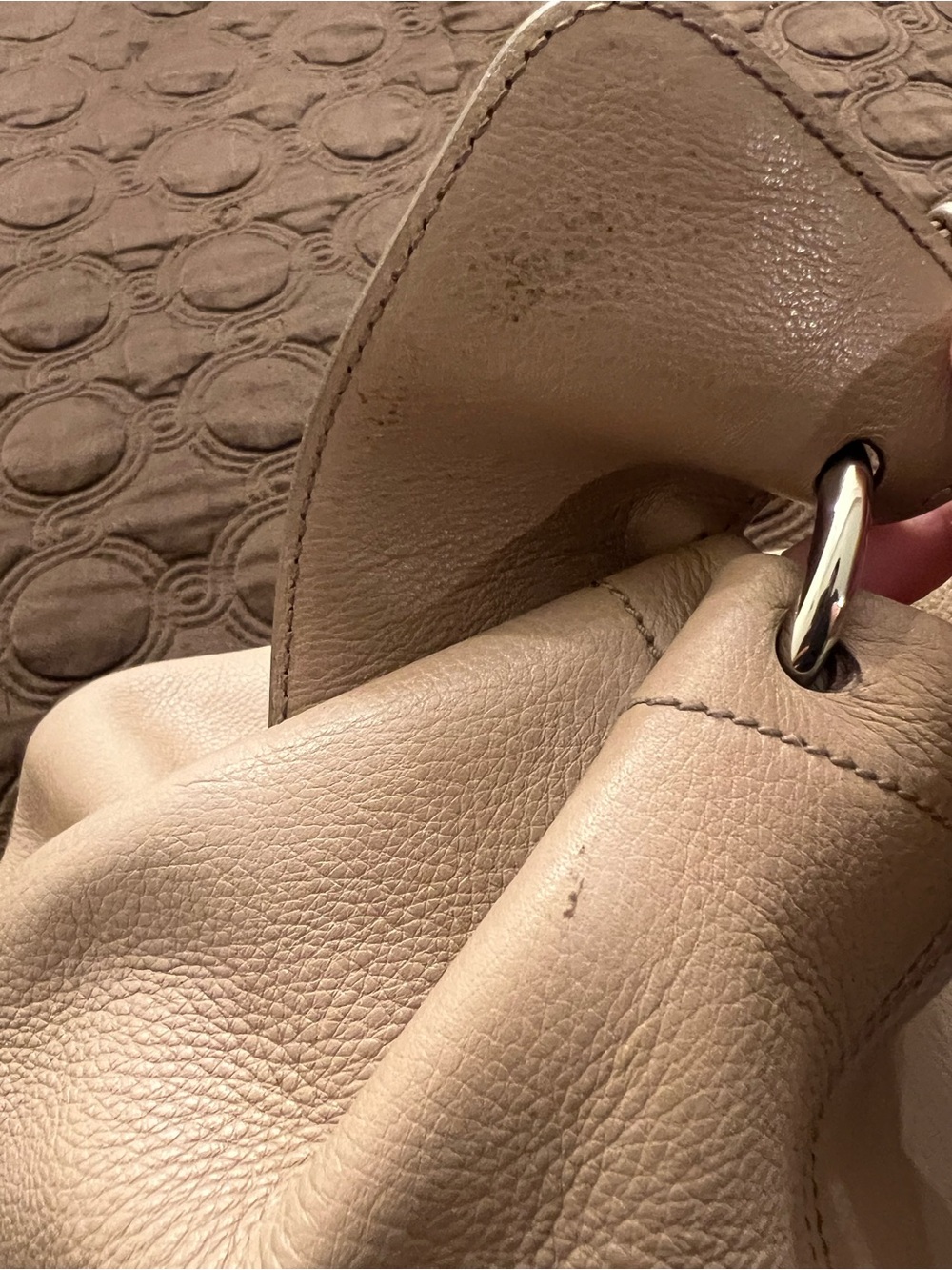 Salvatore Ferragamo Pebbled Leather Pink Bag - Picture 12 of 13